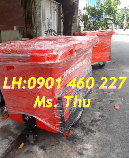 Mua xe thu gom rác 660 lít nhựa HDPE, xe đẩy rác 1000 lít nhựa công nghiệp