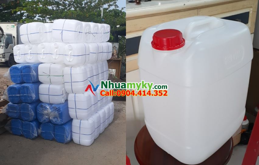 thùng nhựa 20 lít đựng chất lỏng