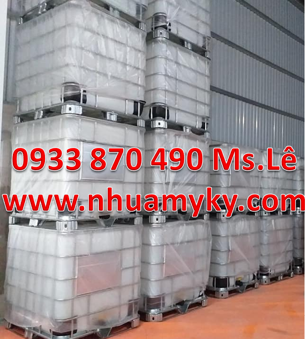 THÙNG NHỰA IBC 1000L ĐỰNG HÓA CHẤT
