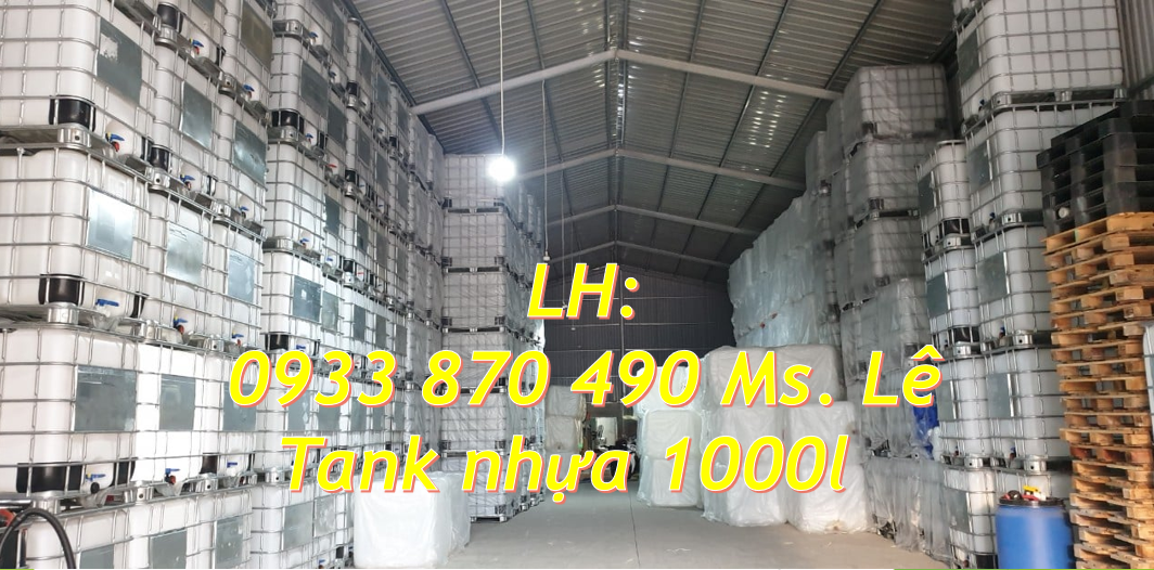 bồn nhựa cũ 1000 lít đựng hóa chất công nghiệp 