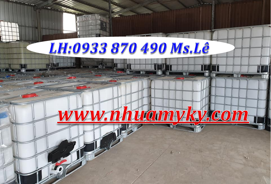 THÙNG NHỰA IBC 1000 LÍT QUA SỬ DỤNG