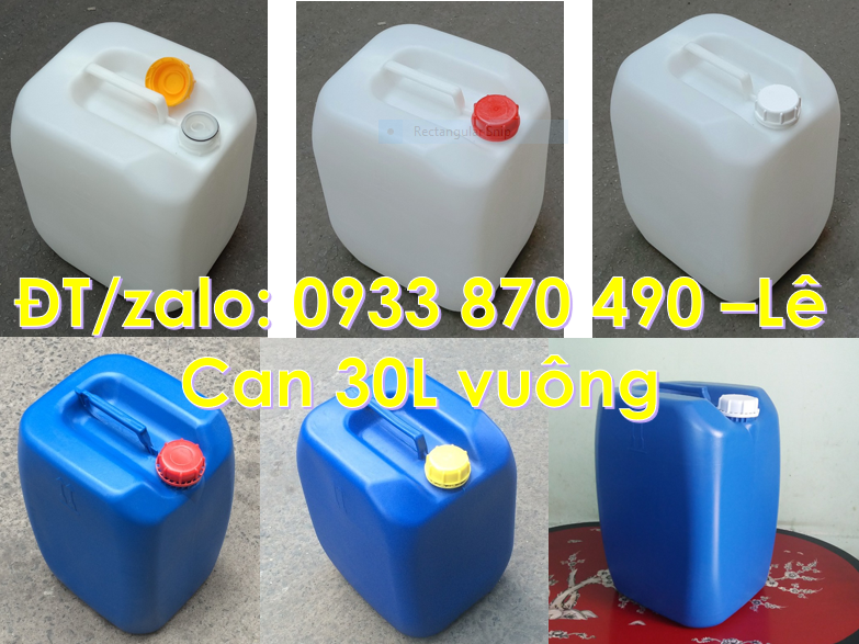 can nhựa chứa chất lỏng 30 lít trắng quận 10 