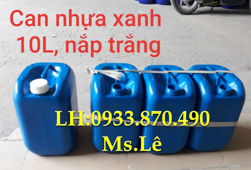 CAN NHỰA 10 LÍT XANH ĐỰNG HÓA CHẤT 