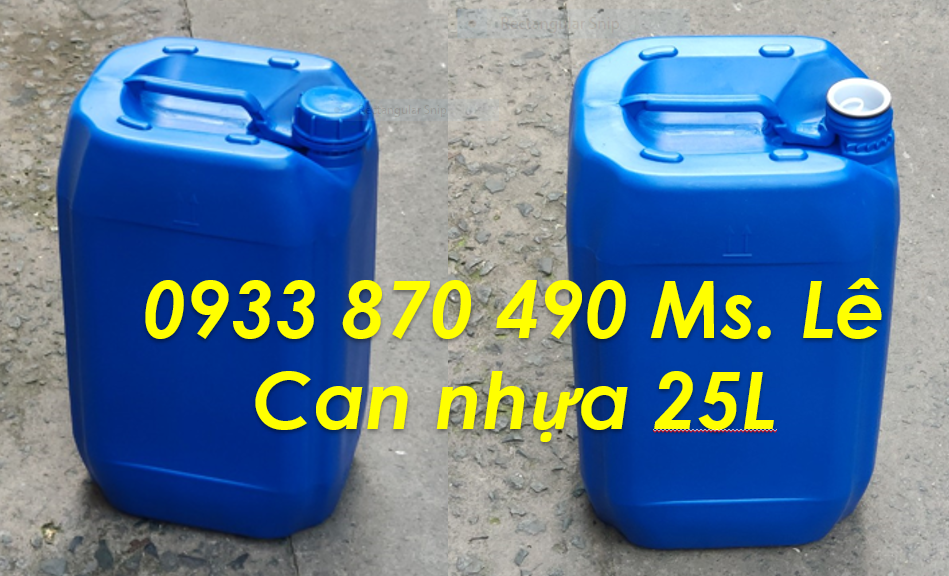 can nhựa vuông 25 lít đựng dung môi