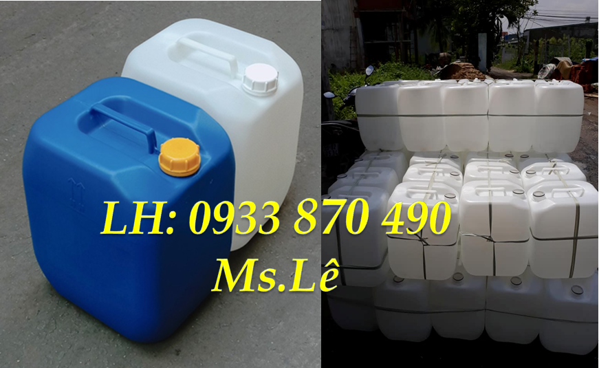 Chuyên bán can nhựa 10L giá rẻ, can 20 lít đựng chất lỏng hóa học