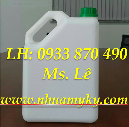 can nhựa 5 lít vuông đựng phân bón 