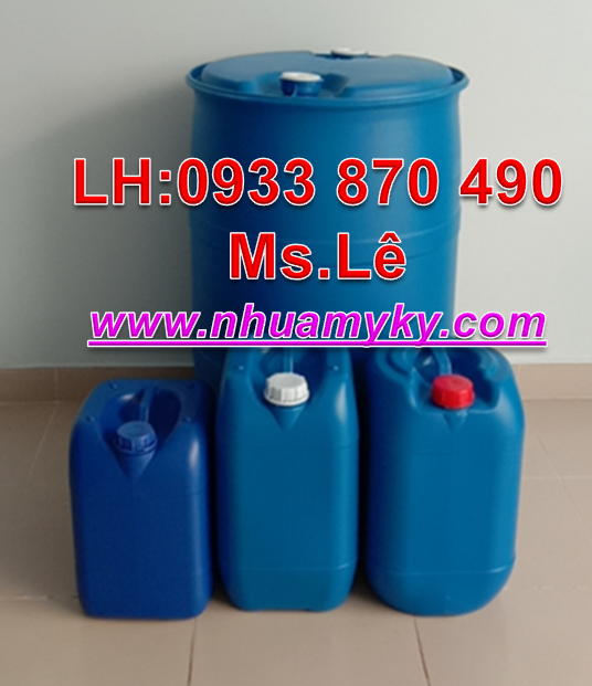 CAN NHỰA 25 LÍT + THÙNG PHUY NHỰA 220L NẮP KÍN 