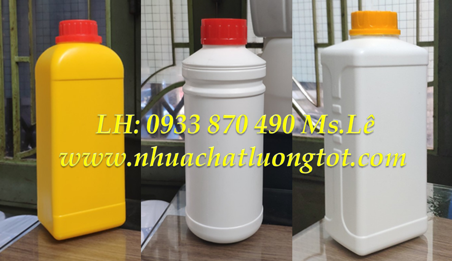 chai tròn 500ml đựng chất lỏng