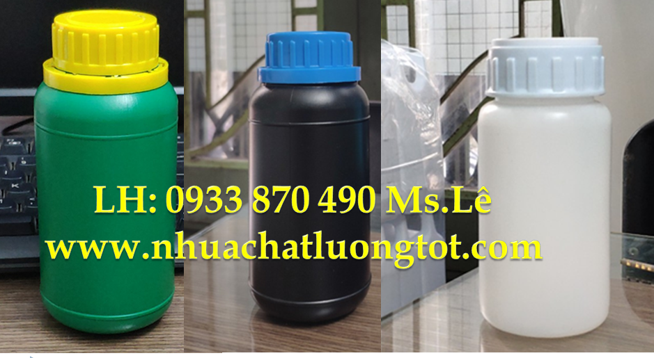 chai nhựa 250ml đựng dung môi