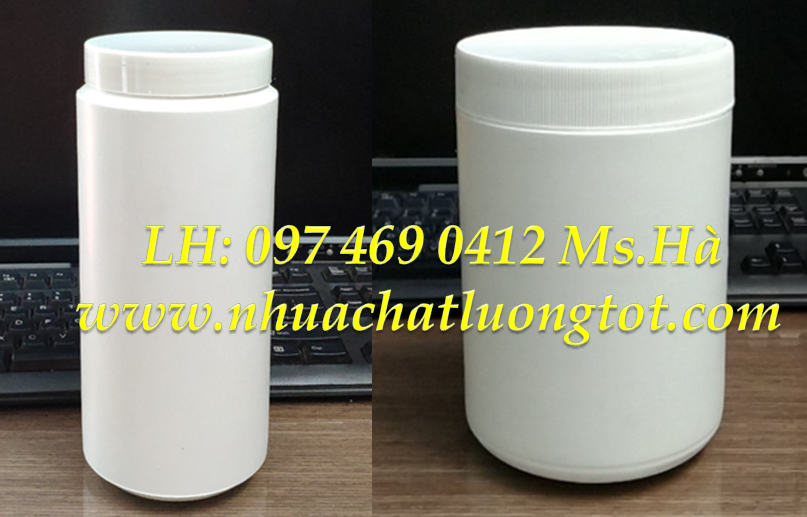 Hũ nhựa 500gr đựng thực phẩm chức năng