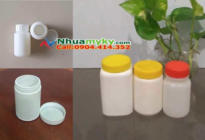 HŨ NHỰA 100 GAM , HŨ NHỰA 50G ĐỰNG BỘT 