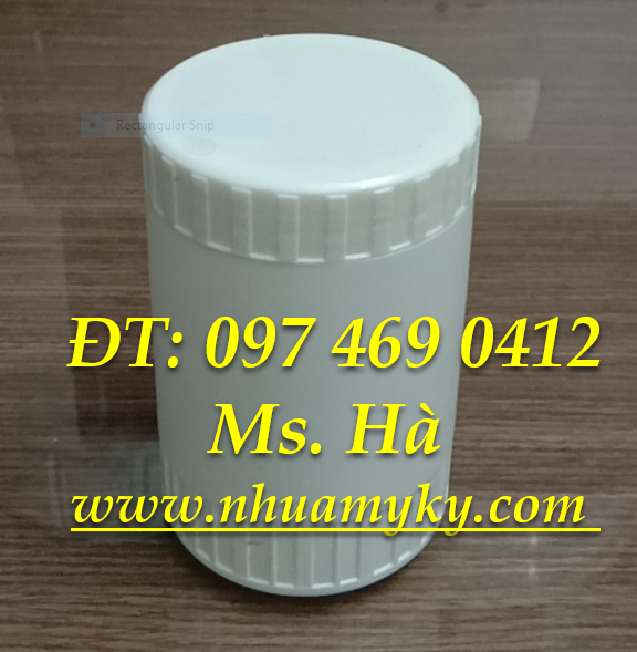 HŨ NHỰA 100 GAM ĐỰNG BỘT 
