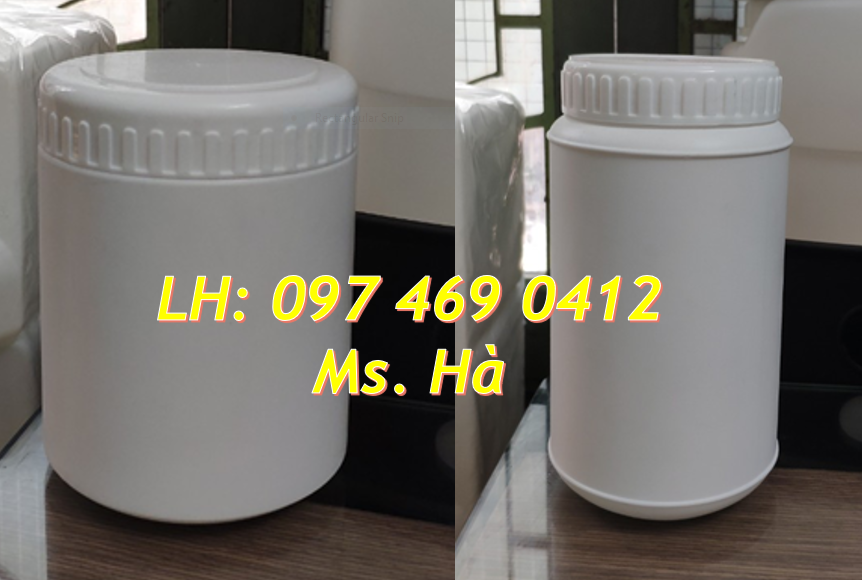 hũ nhựa dung tích 500ml (trọng lượng 1 ký)