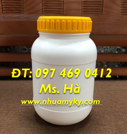 HŨ NHỰA TRÒN 1 KG NẮP VẶN 