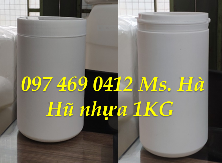 Hũ nhựa 2 ký đựng bột nghệ