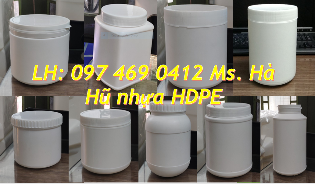 hũ nhựa 0.5 ký đựng bột