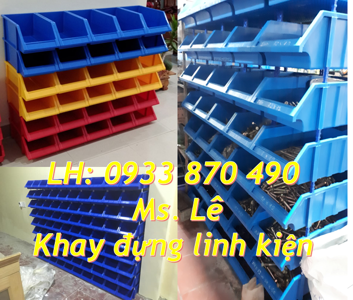 Khay nhựa đựng dụng cụ sửa xe, khay chứa linh kiện cơ khí, kệ nhựa A8 đựng đồ nghề , kệ nhựa đựng phụ tùng ốc vít tại quận 10 