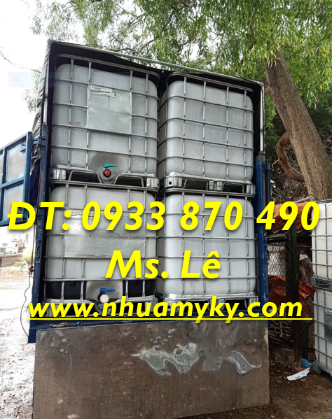 BỒN NHỰA IBC 1000 LÍT VUÔNG QUA SỬ DỤNG 