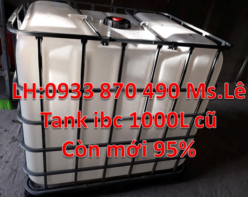 BỒN NHỰA IBC 1 KHỐI VUÔNG CÓ KHUNG THÉP TPHCM 