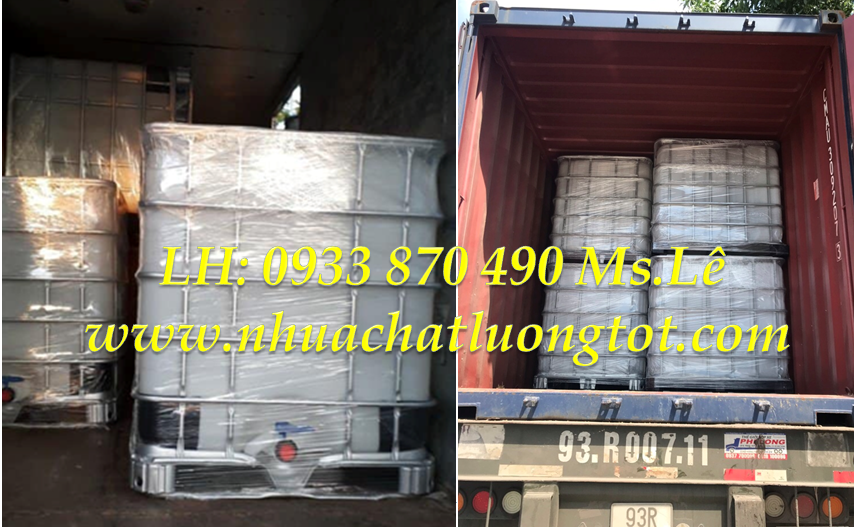 thùng nhựa 1000l đựng hóa chất xây dựng