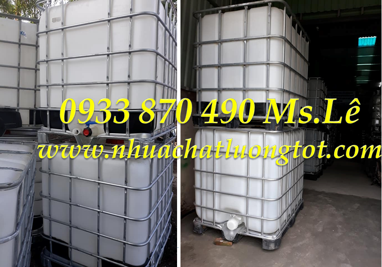 thùng nhựa IBC 1000 lít đựng phân bón tại TPHCM 
