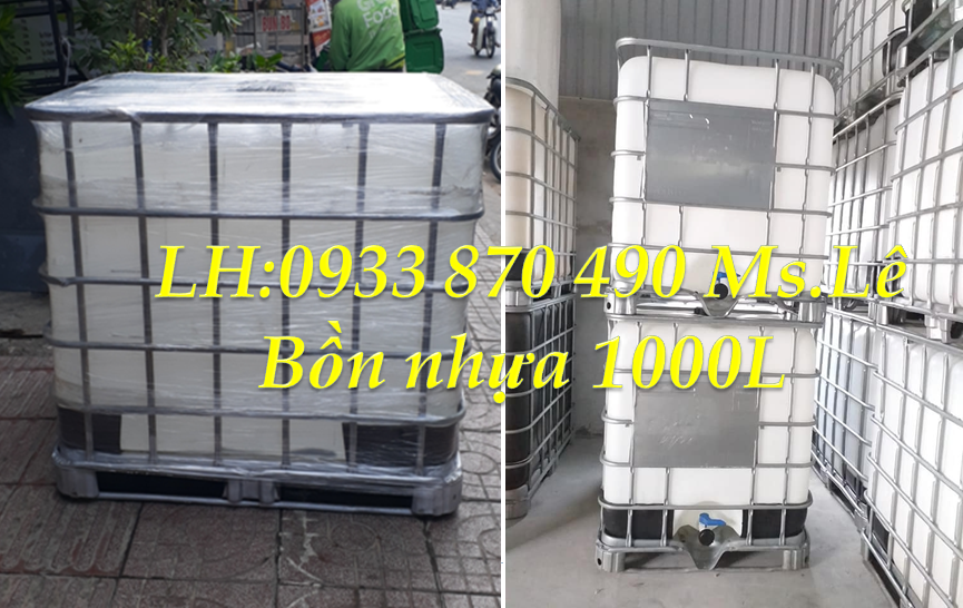 thùng nhựa 1000 lít đựng hóa chất tại quận 10 