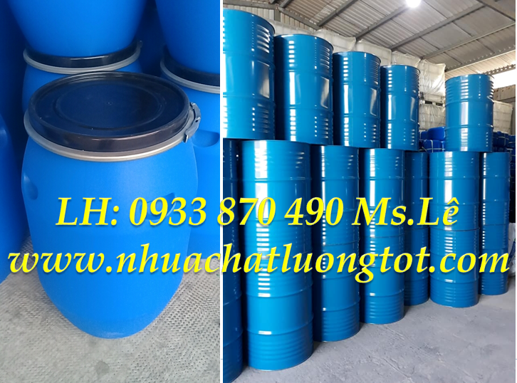thùng phuy sắt 220l đựng chất lỏng công nghiệp
