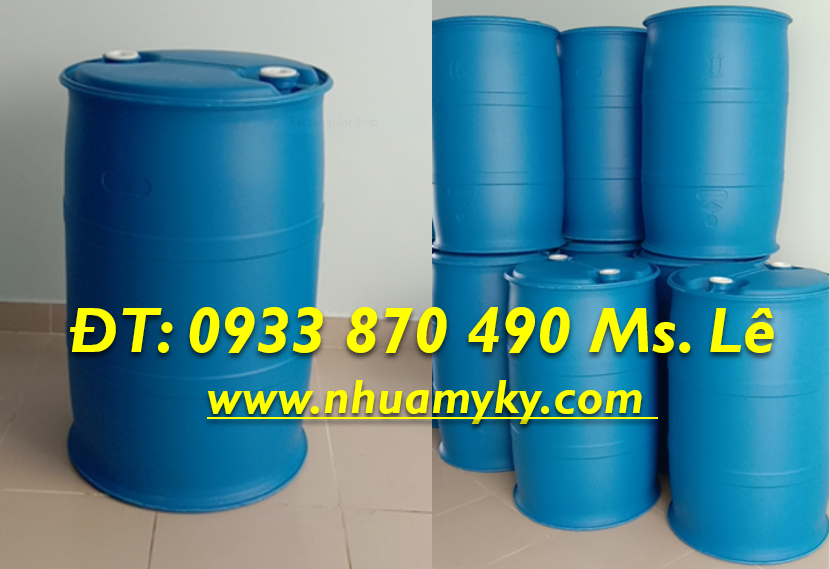 Vỏ thùng nhựa 220L đựng hóa chất công nghiệp