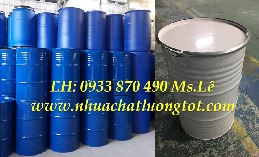 THÙNG PHUY SẮT CŨ 220L ĐỰNG HÓA CHẤT TẠI TPHCM 