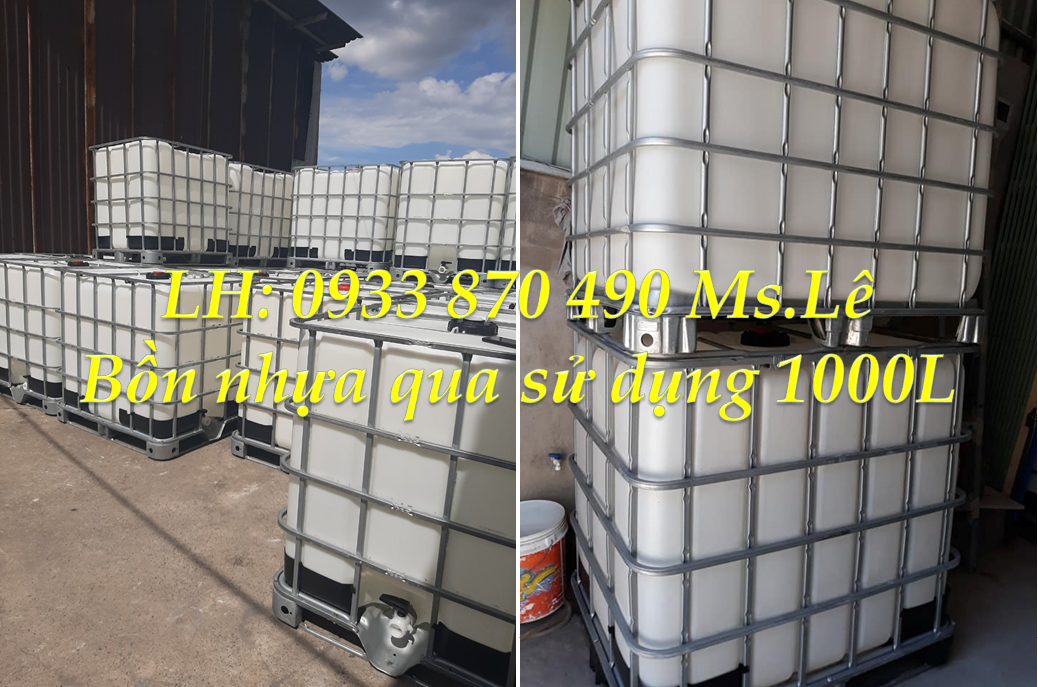 Thu mua bồn nhựa 1000L qua sử dụng giá cao