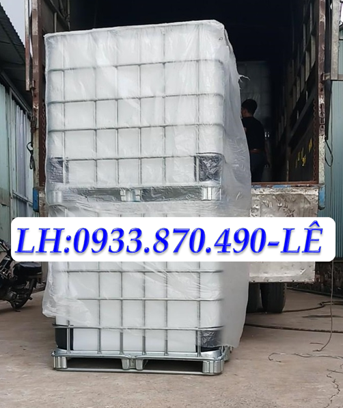BỒN NHỰA IBC 1000L ĐỰNG HÓA CHẤT 