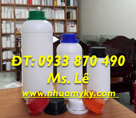CHAI NHỰA 1 LÍT TRÒN NẮP GARENTY 