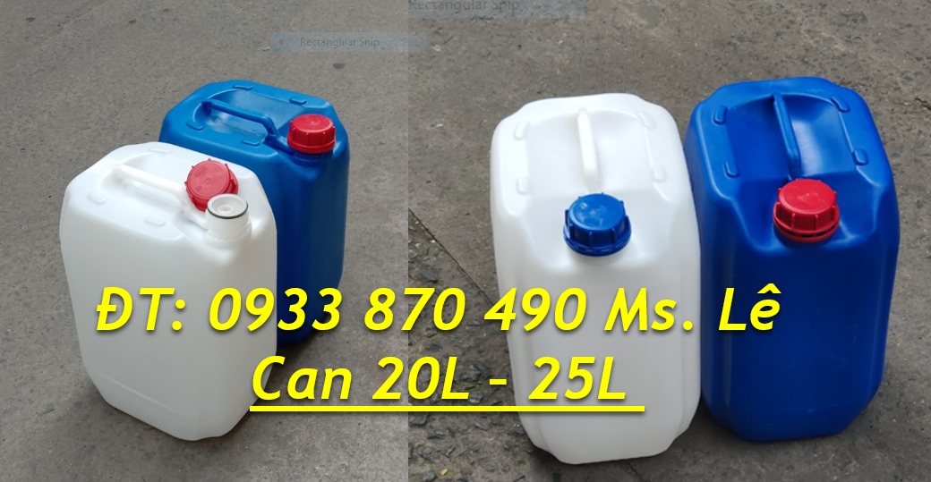 CAN NHỰA 25 LÍT ĐỰNG CHẤT HÓA HỌC CÔNG NGHIỆP 