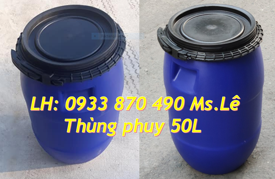 thùng phuy nhựa 30 lít nắp mở