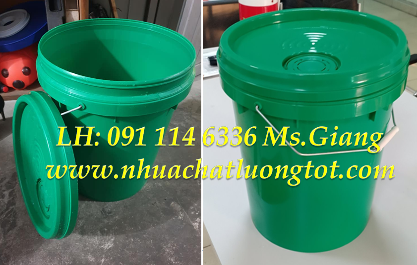 Thùng đựng sơn 18 lít tròn